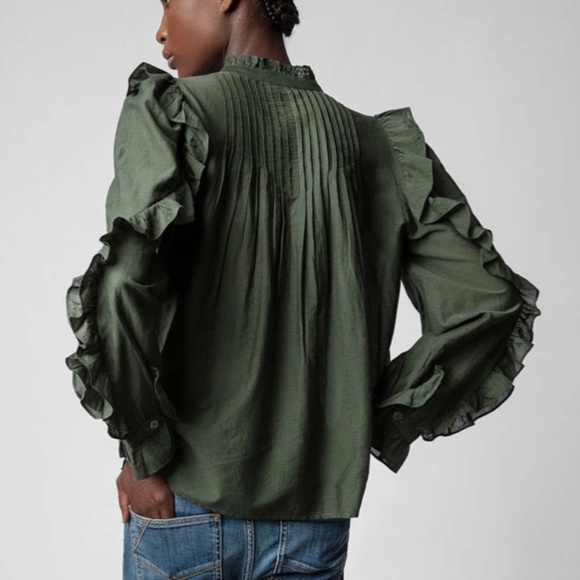 Zadig & Voltaire Timmy Tomboy Ruffled Tunic size XS - Picture 3 of 6